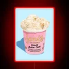 Neon Sign: Indulge in Jeni's Gooey Butter Cake Ice Cream Blissfully