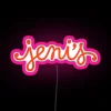 Vibrant colorful customizable LED neon signage for home decor spaces