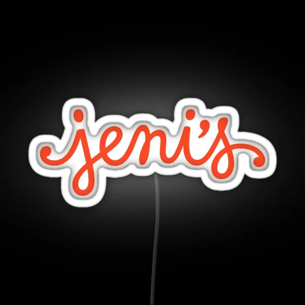 Jenis Splendid Ice Cream RGB Neon Sign