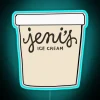 Neon Lighted Pint Glass Sign Perfect for Ice Cream Lovers Decorations