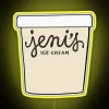 Eye-catching RGB neon ice cream shop display advertising signs signage