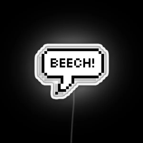 Jenna Marbles Beech Dialogue Bubble RGB Neon Sign
