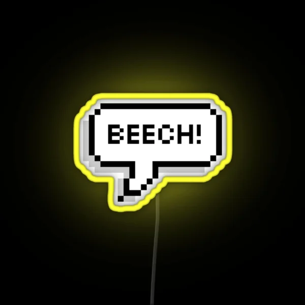 Jenna Marbles Beech Dialogue Bubble RGB Neon Sign