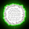 Hope and Faith Illuminate Home Decor with Biblical Scripture Sign