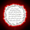 Hope and Guidance with Inspirational Biblical Quote in Vibrant Neon Colors