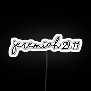 Jeremiah 29 11 RGB Neon Sign