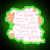 Christian Home Decor Inspiration with Jeremiah 29:11 Scripture in Neon Lights