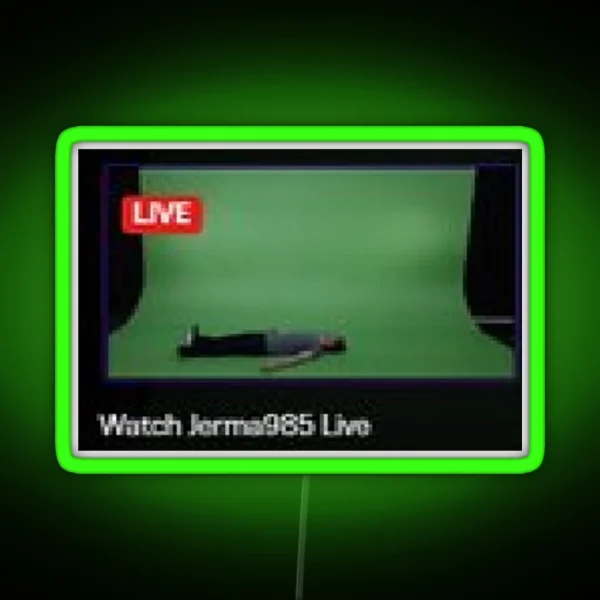Jerma Live RGB Neon Sign