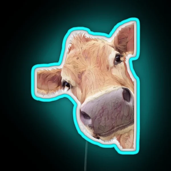 Jersey Cow RGB Neon Sign