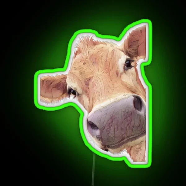 Jersey Cow RGB Neon Sign