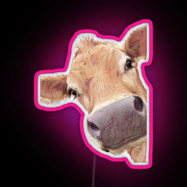 Jersey Cow RGB Neon Sign