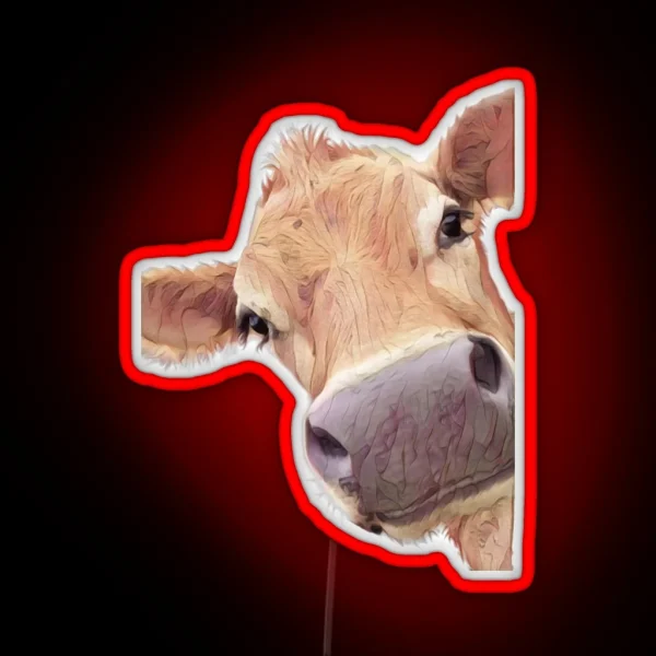 Jersey Cow RGB Neon Sign