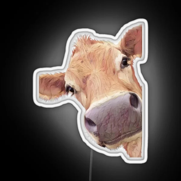 Jersey Cow RGB Neon Sign