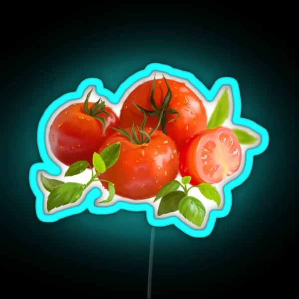 Jersey Tomatoes And Basil RGB Neon Sign