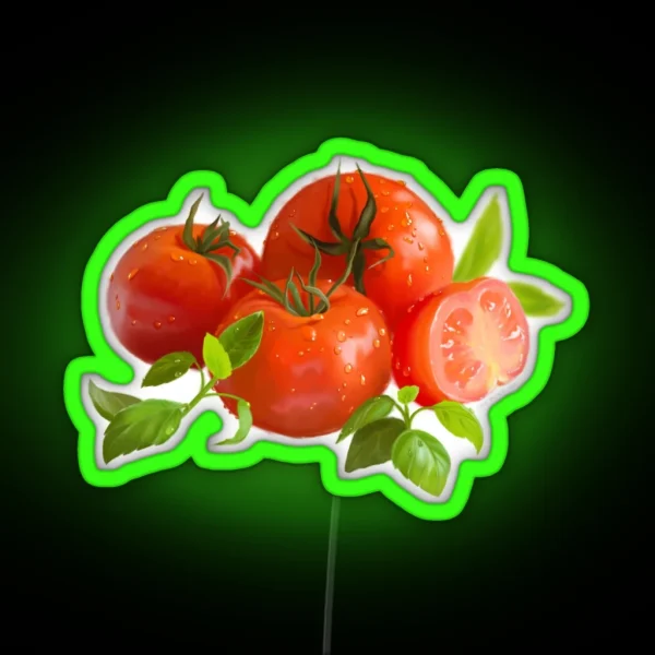 Jersey Tomatoes And Basil RGB Neon Sign
