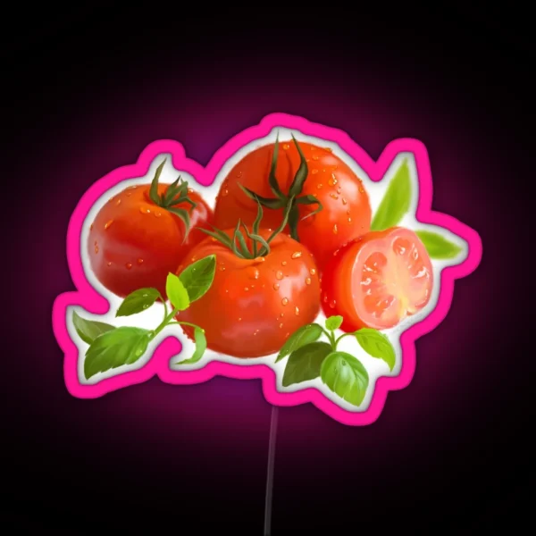 Jersey Tomatoes And Basil RGB Neon Sign