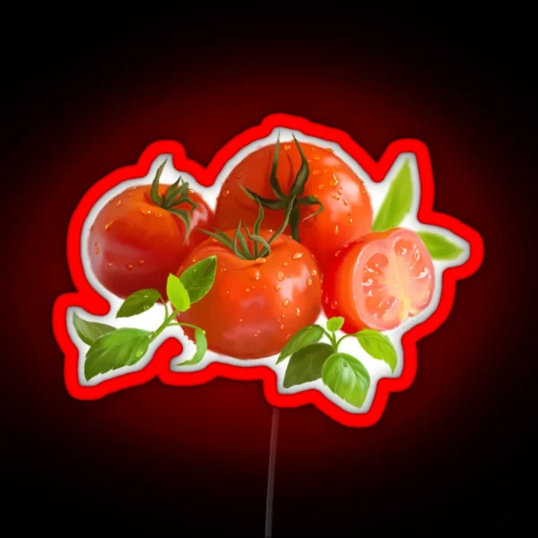 Jersey Tomatoes And Basil RGB Neon Sign