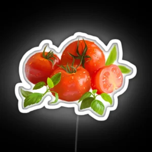 Jersey Tomatoes And Basil RGB Neon Sign