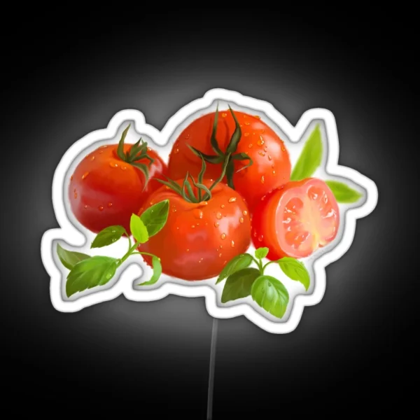 Jersey Tomatoes And Basil RGB Neon Sign