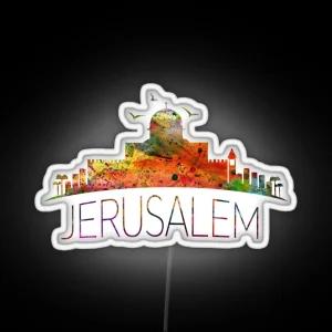 Jerusalem RGB Neon Sign