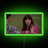 Neon Home Decor Meme Sign with Jessica Day Super Chill Quote