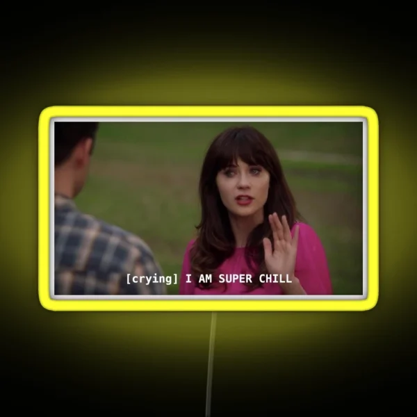 Jessica Day Super Chill Meme RGB Neon Sign