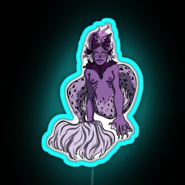 Jester Mermaid RGB Neon Sign