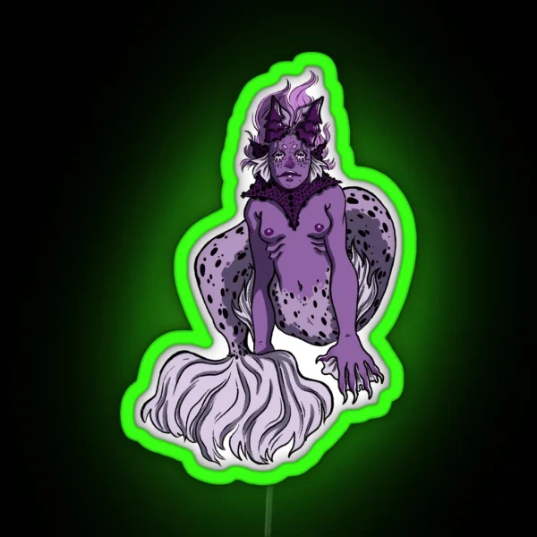 Jester Mermaid RGB Neon Sign