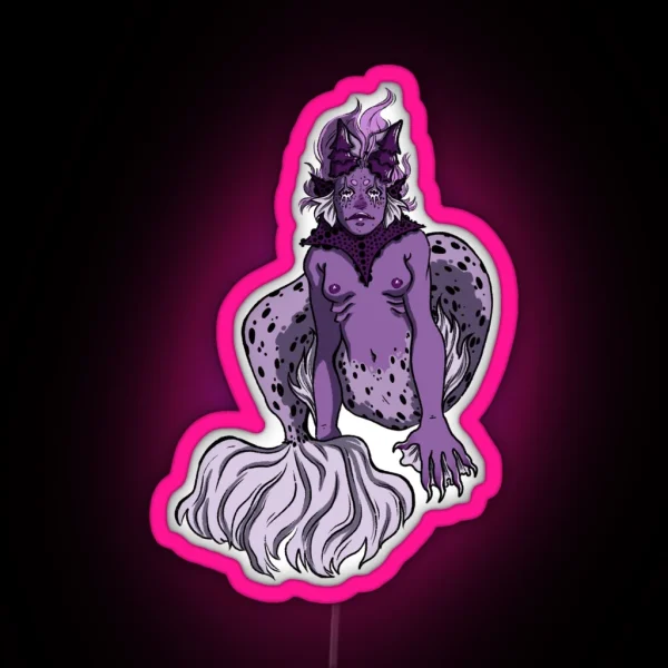 Jester Mermaid RGB Neon Sign