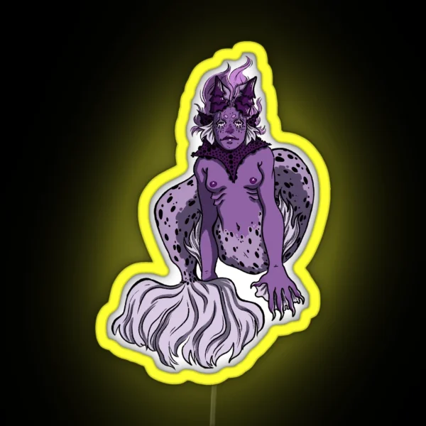 Jester Mermaid RGB Neon Sign
