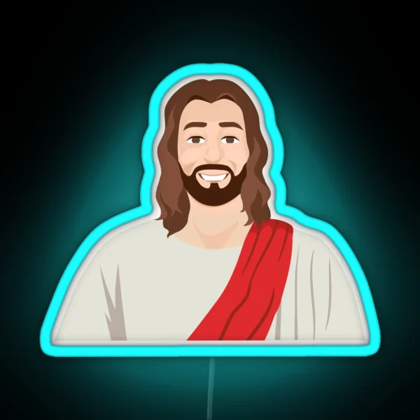 Jesus Christ Led RGB Neon Sign