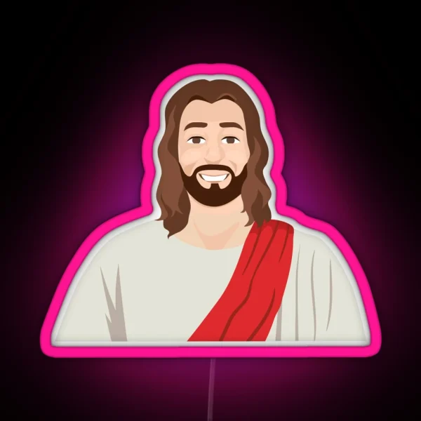 Jesus Christ Led RGB Neon Sign