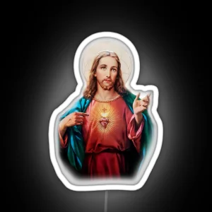 Jesus Christ Saviour RGB Neon Sign