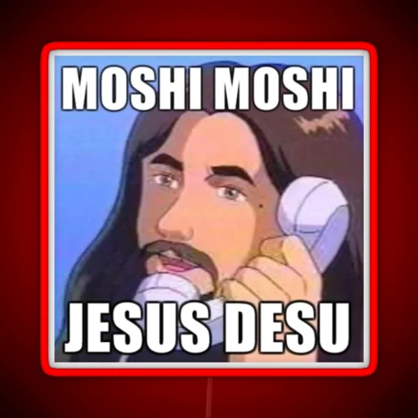 JESUS DESU 3 RGB Neon Sign
