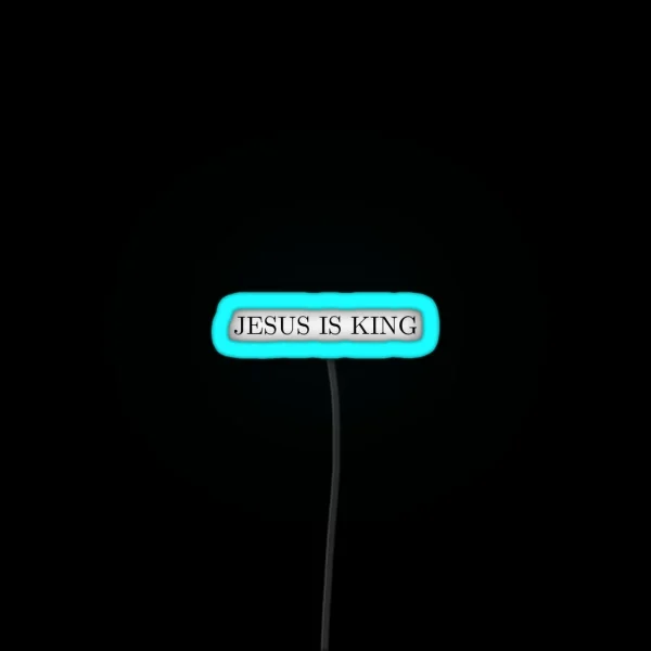 Jesus Is King RGB Neon Sign