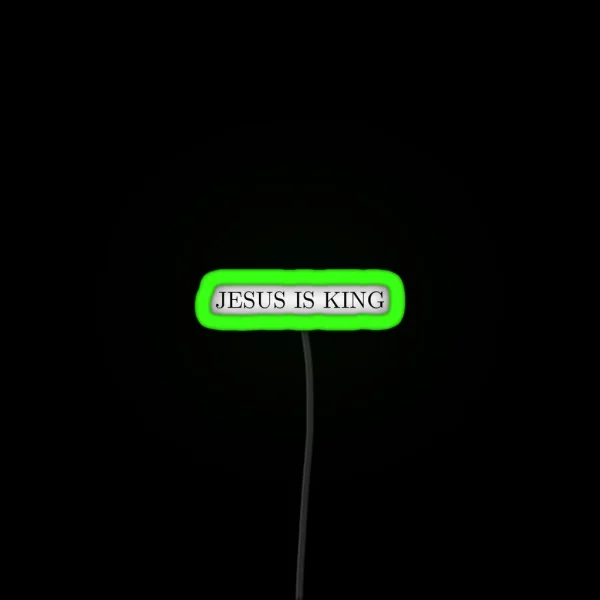 Jesus Is King RGB Neon Sign