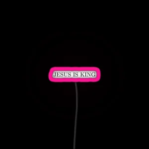 Jesus Is King RGB Neon Sign