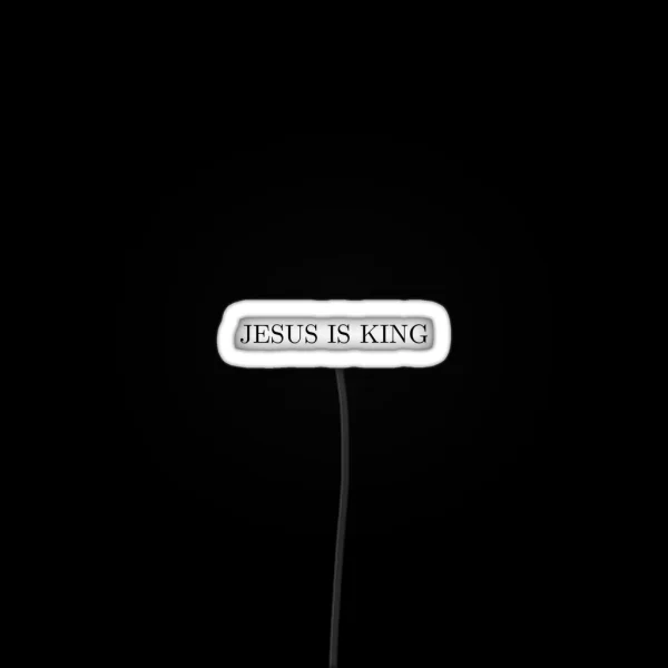 Jesus Is King RGB Neon Sign