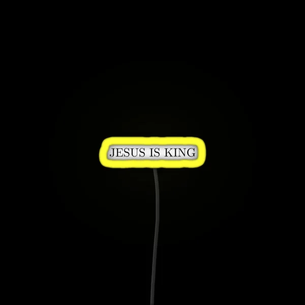 Jesus Is King RGB Neon Sign