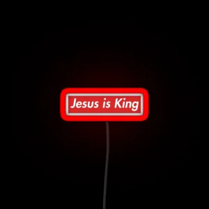 Jesus Is King RGB Neon Sign