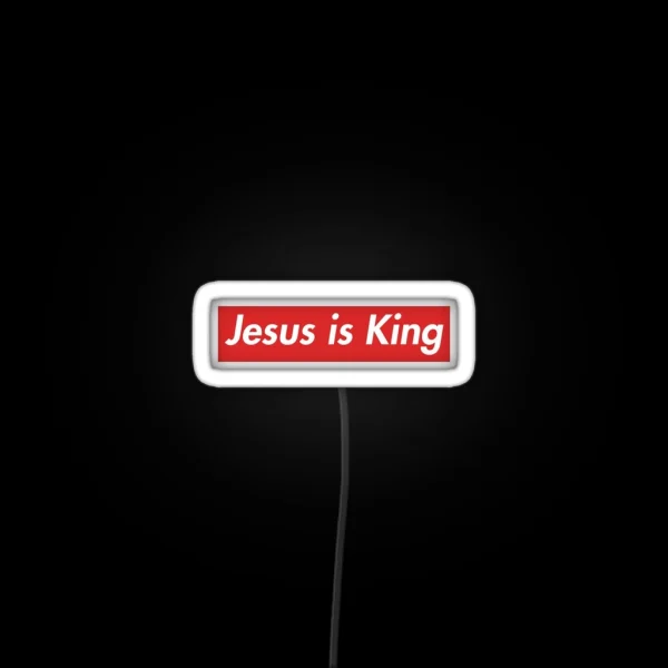 Jesus Is King RGB Neon Sign