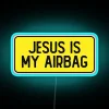 RGB Neon Sign with Inspirational Faith and Motivational Bible Verse Message