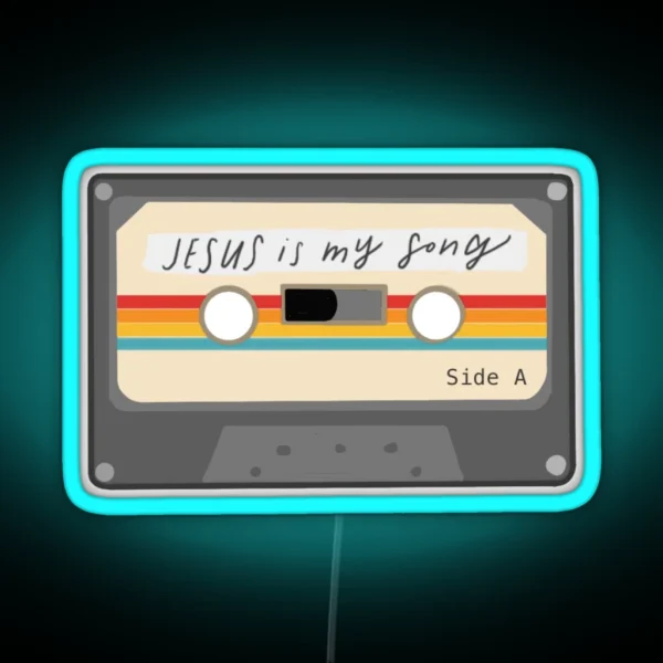 Jesus Is My Song RGB Neon Sign