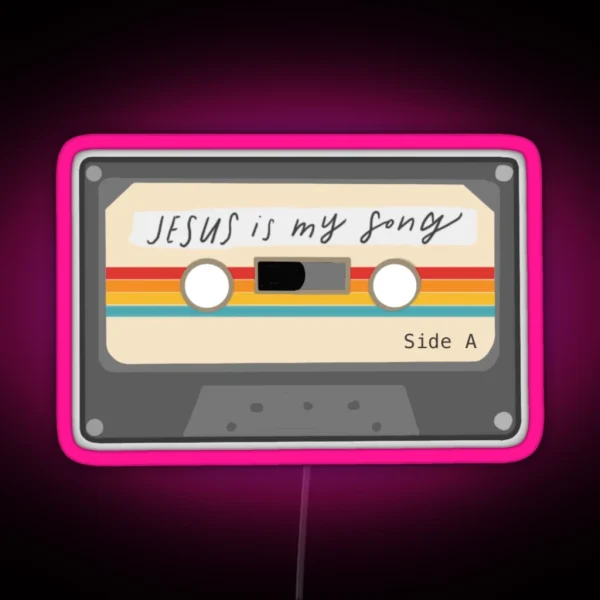 Jesus Is My Song RGB Neon Sign