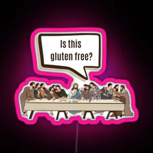 Jesus Last Supper Gluten Free RGB Neon Sign