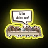 RGB LED Neon Sign Artistic Biblical Depiction of Jesus' Last Supper