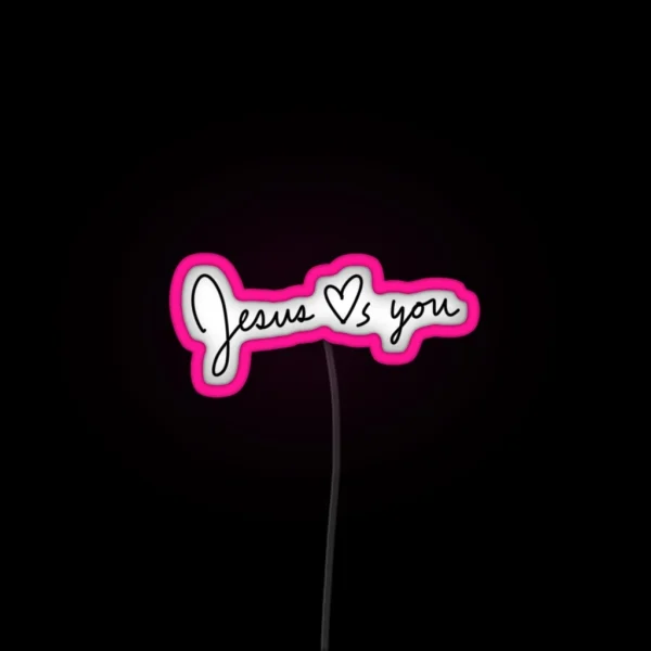 Jesus Loves You RGB Neon Sign
