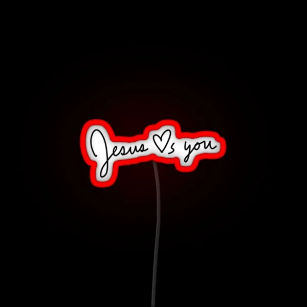 Jesus Loves You RGB Neon Sign
