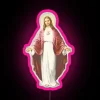 Customizable RGB LED light canvas wall art display for Jesus