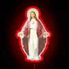 Eye-catching RGB LED light display of iconic Christian phrase